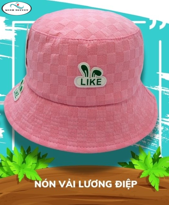 nón vành rộng đính bướm cho bé gái 3-4 tuổi